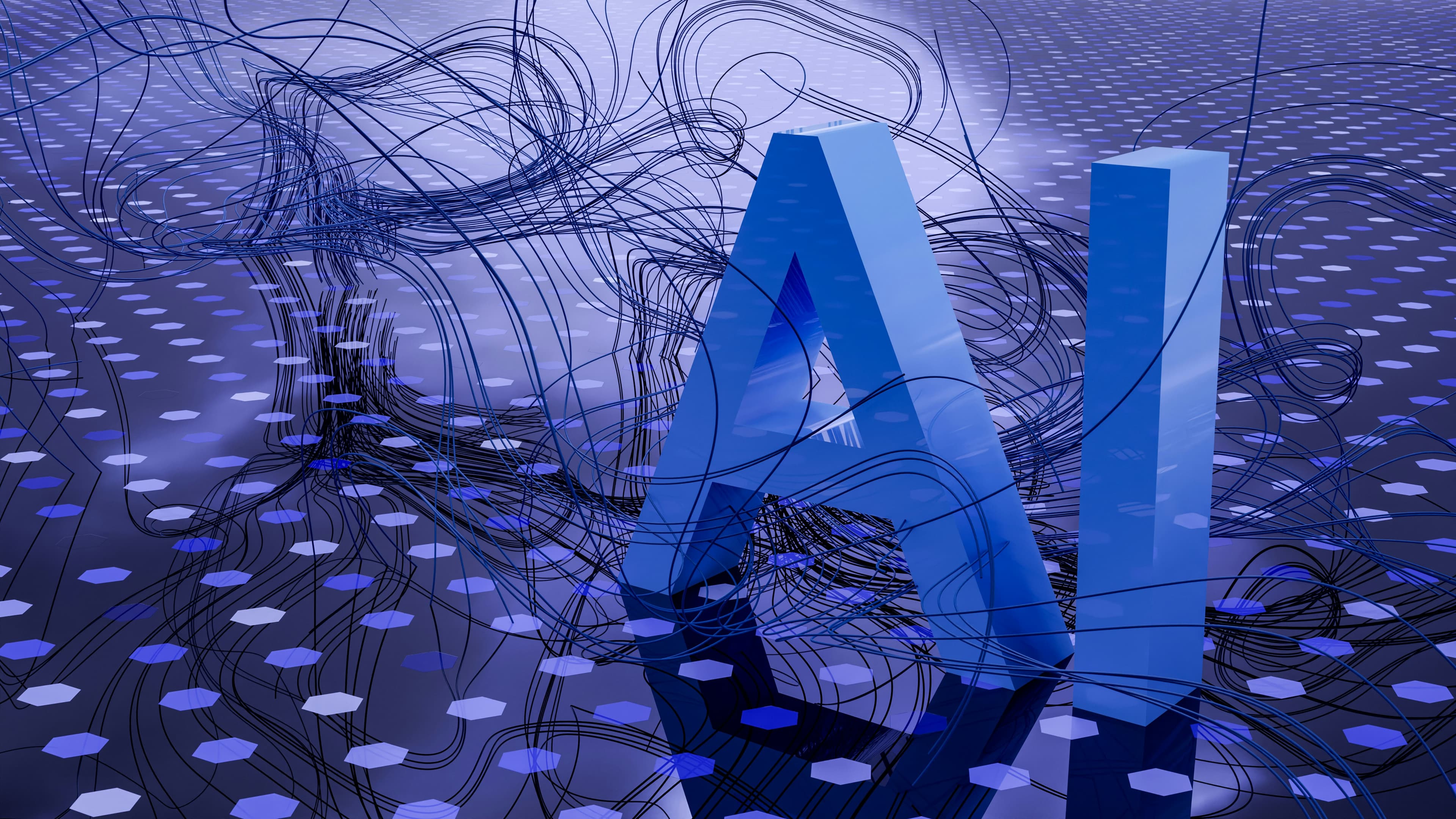 AI Scheduling Abstract Art